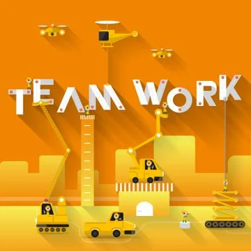 Teamwork Stock Illustration