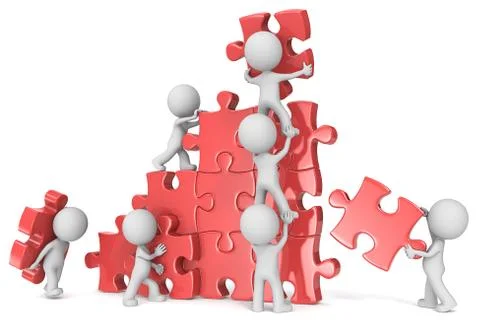 Teamwork. Stock-Illustration