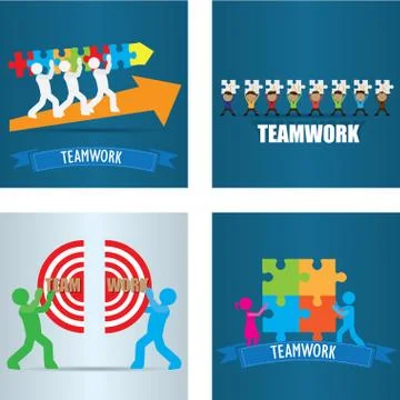 Teamwork Stock Illustration