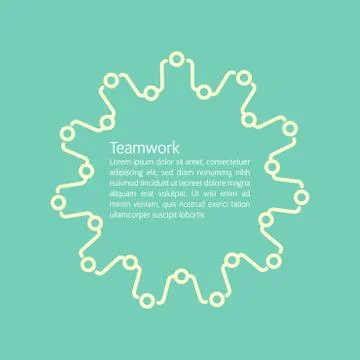 Teamwork. Stock Illustration