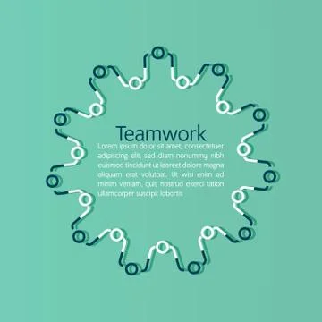 Teamwork Stock Illustration
