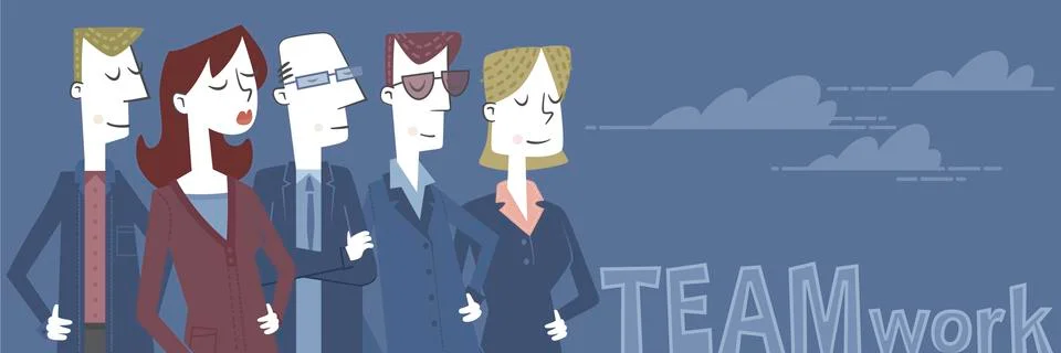 Teamwork Stock Illustration