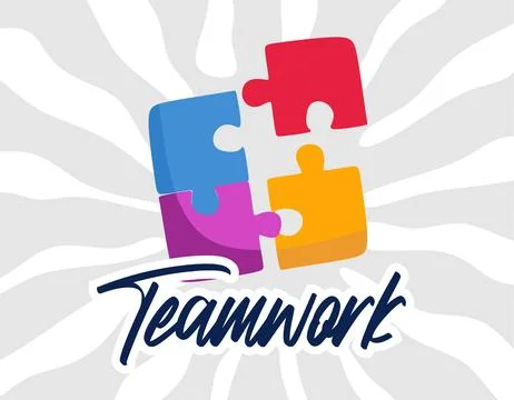 Teamwork illustration for better teamwork Stock Illustration