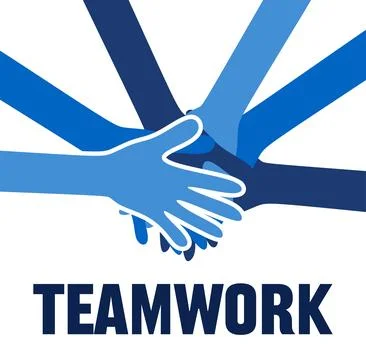 Teamwork illustration for better teamwork Stock Illustration