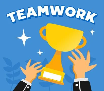Teamwork illustration for better teamwork Stock Illustration