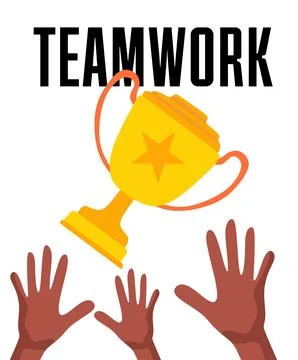 Teamwork illustration for better teamwork Stock Illustration