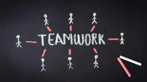Teamwork illustration Stock Illustration