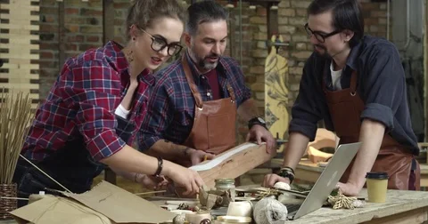 Teamwork is Important in Creating Design Stock Footage 75831974