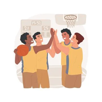 Teamwork isolated cartoon vector illustration. Ilustración de archivo