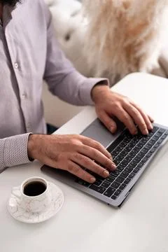 Teamwork with laptop at desk Stock Photos
