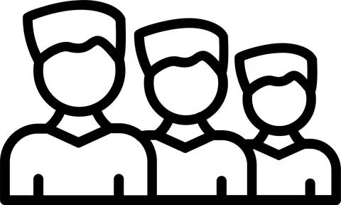 Teamwork Line Icon Design Stock Illustration