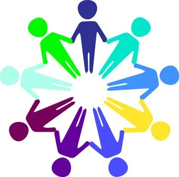 Teamwork Logo , Teamwork Sign, Group of People together, Unite business peo.. Stock Illustration