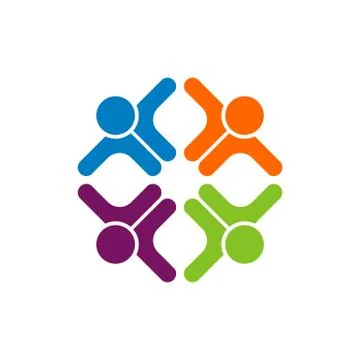 Teamwork Logo Template Illustration Design. Vector EPS 10. Stock Illustration
