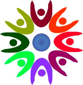 Teamwork logo vector Stock Illustration