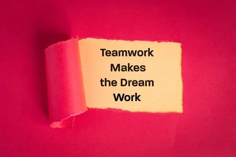 Teamwork makes dream work, Creative teamwork, achievements, gaining experie.. Stock Photos