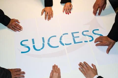 Teamwork means Success Stock Photos