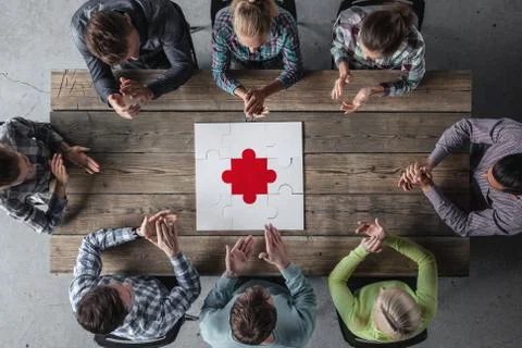 Teamwork meeting concept Stock Photos