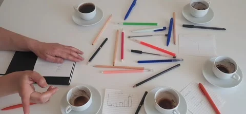 Teamwork meeting for task delegation and project motivation in office 動画素材 333792989