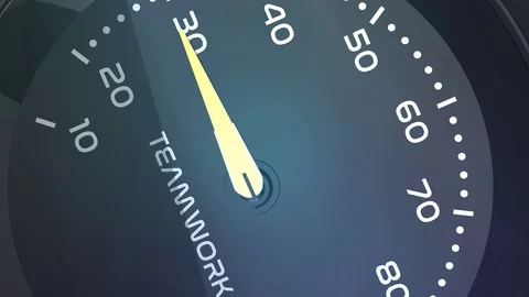 Teamwork meter or indicator conceptual animation Stock-Footage 90217650