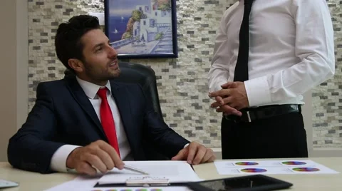 Teamwork at Office Business Man Stock Footage 67403975