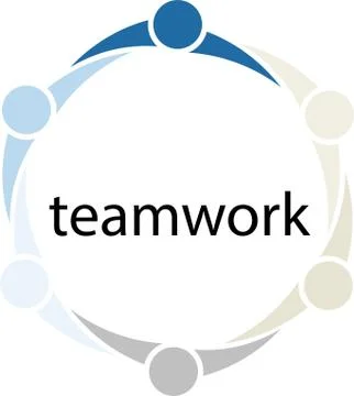 Teamwork People Circle Concept Stock Illustration