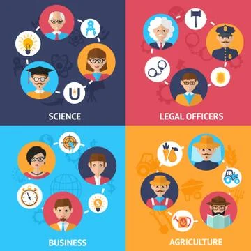 Teamwork people group Stock Illustration
