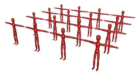 Teamwork people Stock Illustration