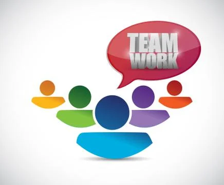 Teamwork people illustration design Stock Illustration