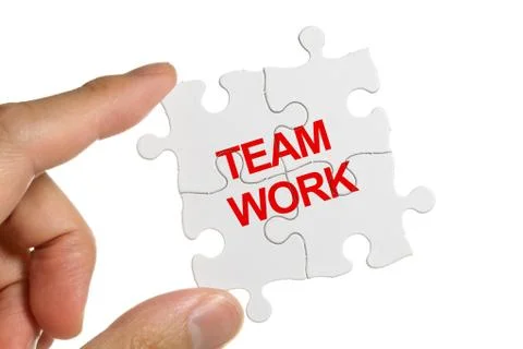 Teamwork Stockfoto's