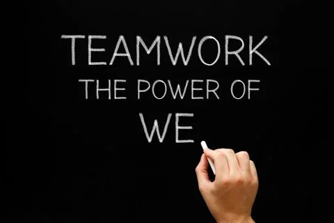 Teamwork - the power of we Foto stock