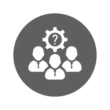 Teamwork Problem Fix icon. Stock Illustration