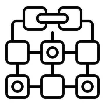 Teamwork process icon outline vector. Work project Illustrazione stock