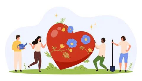 Teamwork Reaching for Big Creative Idea Concept 스톡 일러스트