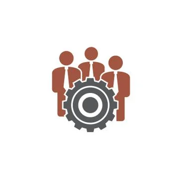 Teamwork related icon on background for graphic and web design. Creative Stock Illustration