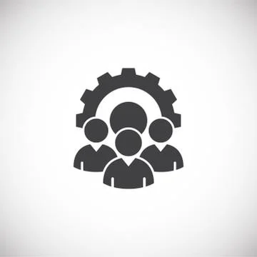 Teamwork related icon on background for graphic and web design. Creative Stock Illustration
