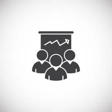 Teamwork related icon on background for graphic and web design. Creative Stock Illustration