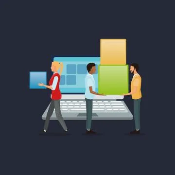 Teamwork related icons image Stock Illustration