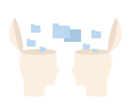 Teamwork sharing information イラスト素材