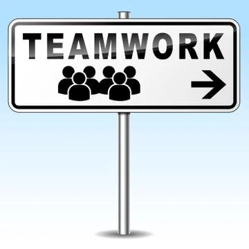 Teamwork sign Stock Illustration