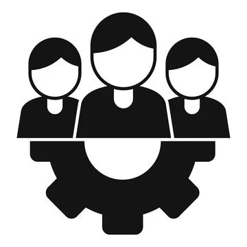 Teamwork solution icon simple vector. Creative business Stock Illustration