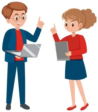 Teamwork in a Startup Environment Stock Illustration