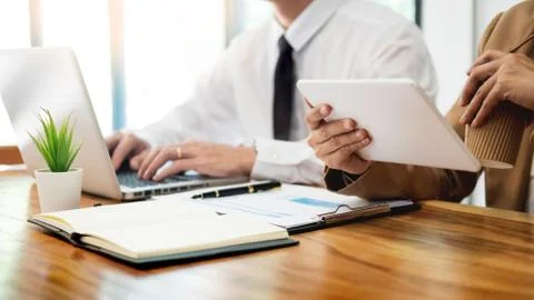 Teamwork Startup Project Planning making great discussion team Meeting workin Foto stock