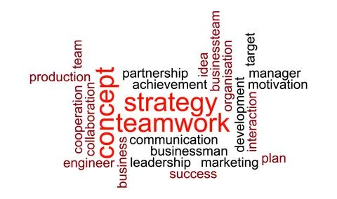 Teamwork, strategy consept Illustrazione stock
