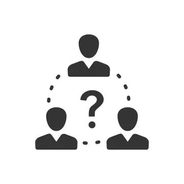 Teamwork Support Icon Stock Illustration