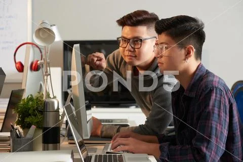 Teamwork of Talented Managers Stock Photos