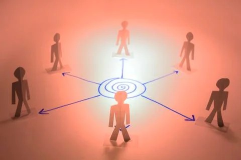 Teamwork target, concept Stock Photos