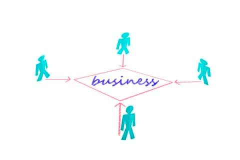 Teamwork target, concept Stock Photos