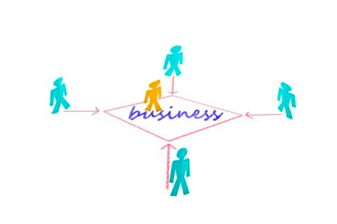 Teamwork target, concept Stock Photos