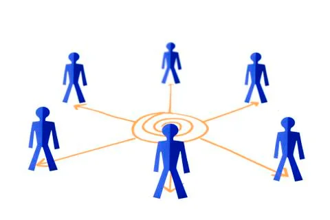 Teamwork target, concept Stock Photos