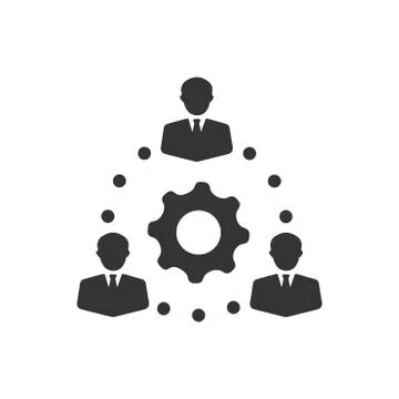 Teamwork, Teamwork Solution Icon 스톡 일러스트